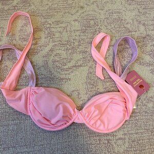 Strawberry Milk Mob Bikini Top NWT